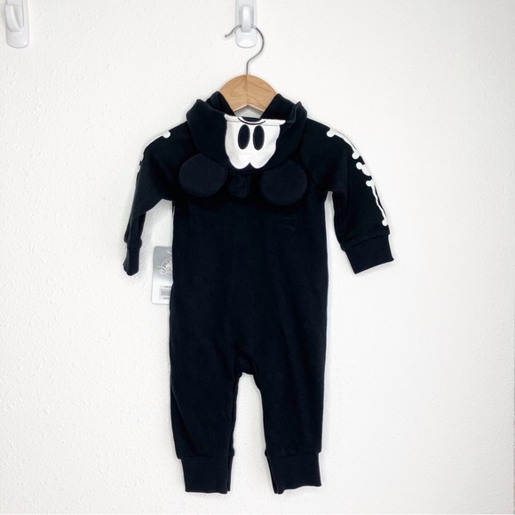 NWT Disney Store Mickey Mouse costume baby one piece glow in the dark 3-6 months - Picture 3 of 12